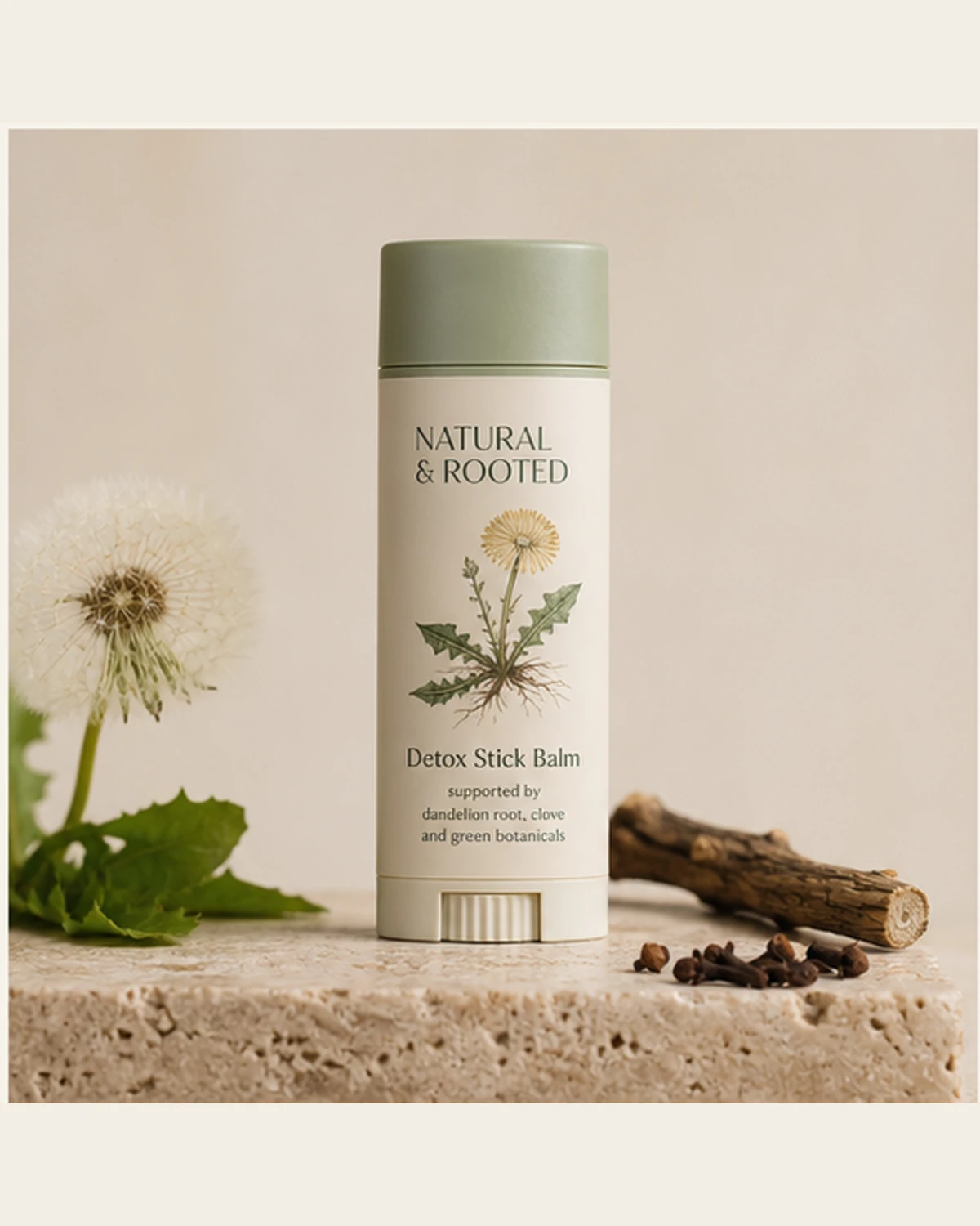 Detox Stick Balm front-facing product photograph