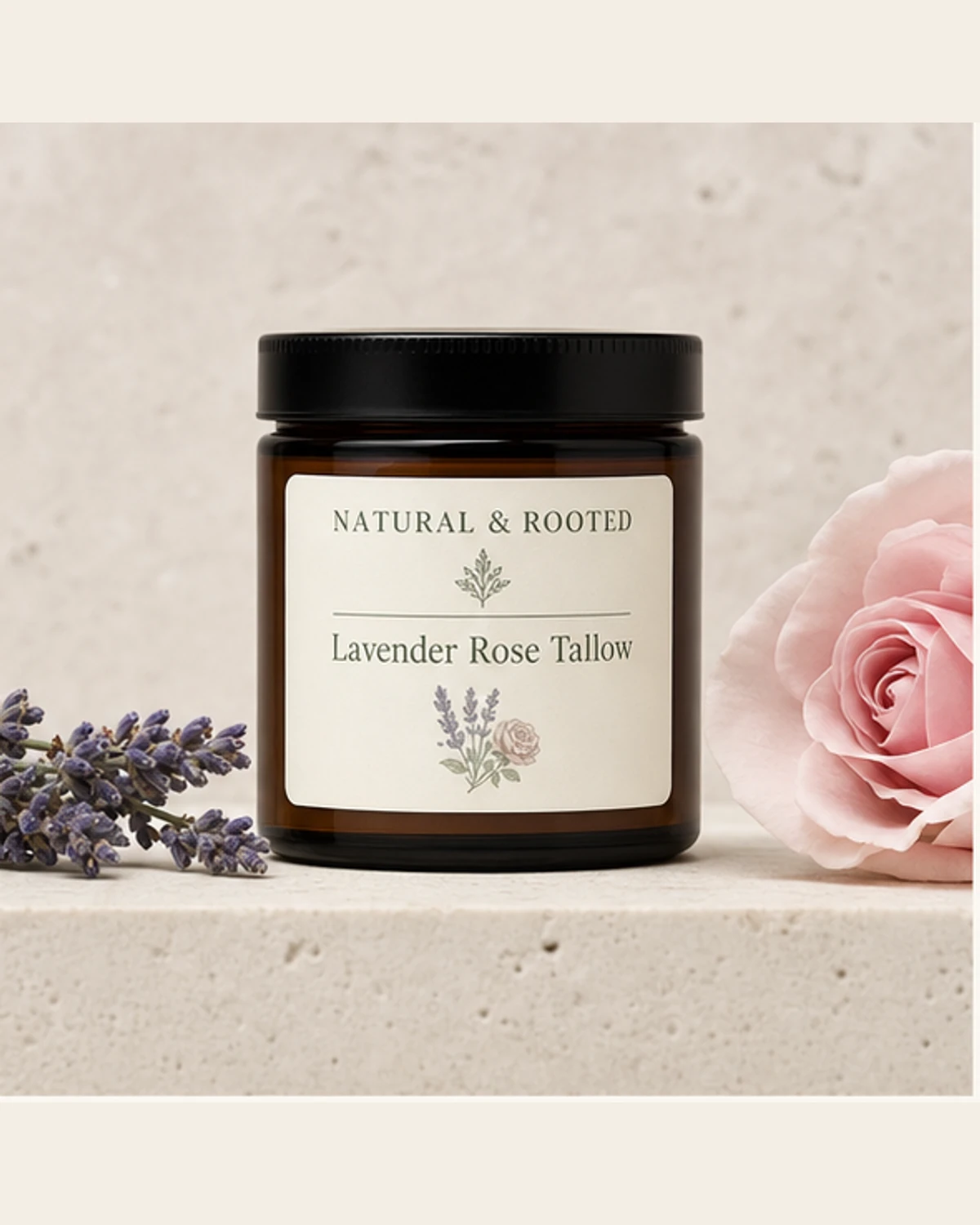 Lavender Rose Tallow front-facing product photograph